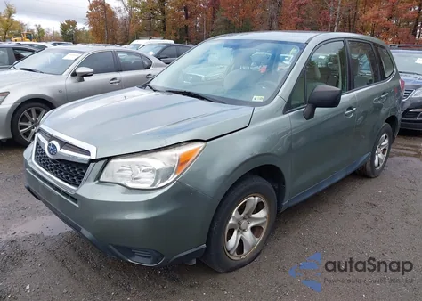 2014 Subaru Forester 2.5I из США, поврежденный, VIN JF2SJAAC1EH454319